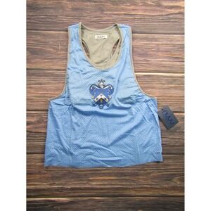 NUYU NEW Womens Small KKG Kappa Kappa Gamma Sorority Mesh Tank Top Nukini